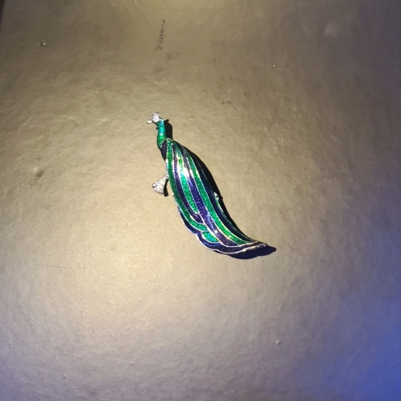 Vintage Peacock Brooch - Picture 5 of 7